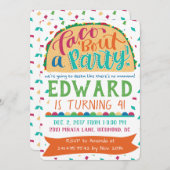 Fiesta Einladung Taco Über ein Party (Vorne/Hinten)