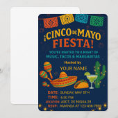 Fiesta Einladungskarte - Vorlage für bearbeitbares (Vorne/Hinten)