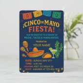 Fiesta Einladungskarte - Vorlage für bearbeitbares (Stehend Vorderseite)