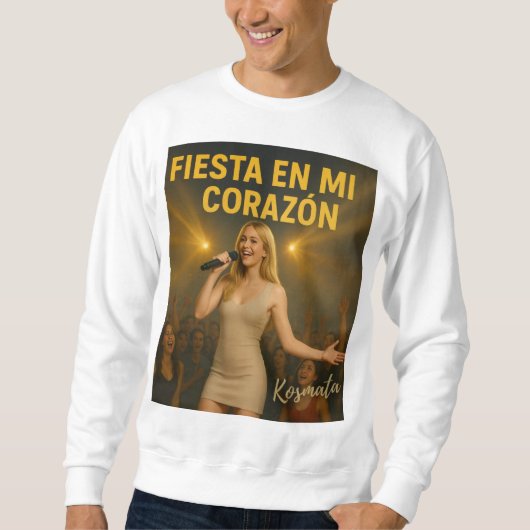 Fiesta en mi corazón - Sweatshirt Herren (Vorderseite)