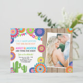 Fiesta Engagement Partei Einladung Mexikanische Ka (Stehend Vorderseite)