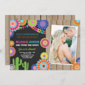 Fiesta Engagement Party Einladung mexikanischen Ch (Vorne/Hinten)