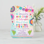 Fiesta Engagement Party Einladung Mexikanisches Pa (Stehend Vorderseite)