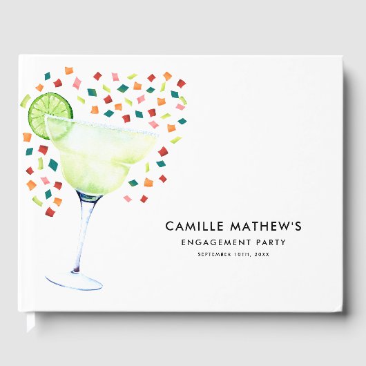 Fiesta Engagement Party Gästebuch (Vorderseite)