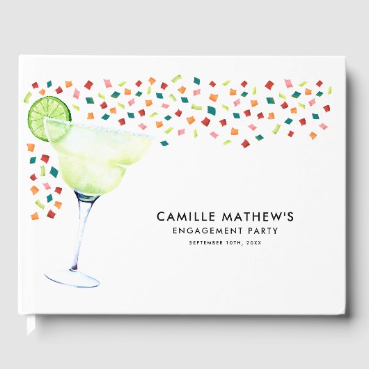 Fiesta Engagement Party Gästebuch (Vorderseite)