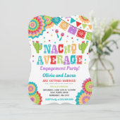 Fiesta Engagement Party lädt Nacho Average Party e Einladung (Stehend Vorderseite)