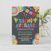 Fiesta Engagement Party lädt Nacho Average Party e Einladung (Stehend Vorderseite)