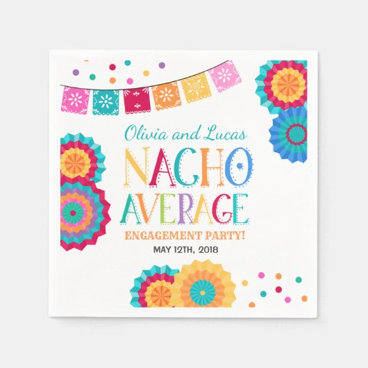 Fiesta Engagement Party Napkin Nacho durchschnittl Serviette (Vorderseite)
