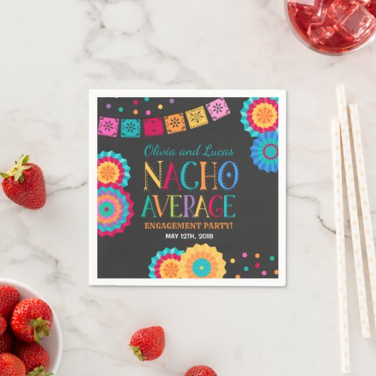 Fiesta Engagement Party Napkin Nacho durchschnittl Serviette (Beispiel)