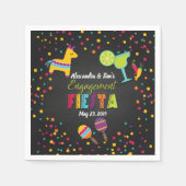 Fiesta Engagement Party Napkins Serviette (Vorderseite)