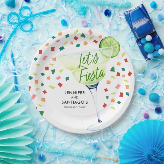 Fiesta Engagement Party Paper Napkins Pappteller (Party)