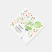 Fiesta Engagement Party Paper Serviette (Ecke)