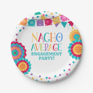 Fiesta Engagement Party Plate Nacho durchschnittli Pappteller
