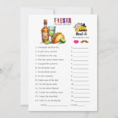 Fiesta "Er sagte, sie sagte" Brautparty-Spiel (Vorderseite)