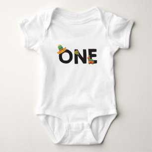 Fiesta-erste Geburtstags-Ausstattung Baby Strampler