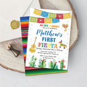 Fiesta Erster Geburtstag Einladung Boy