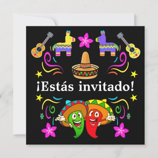Fiesta - ¡Estás invitado! Einladung (Vorderseite)