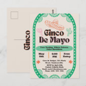 Fiesta Fantástica: Cinco de Mayo Celebration Postkarte (Vorne/Hinten)