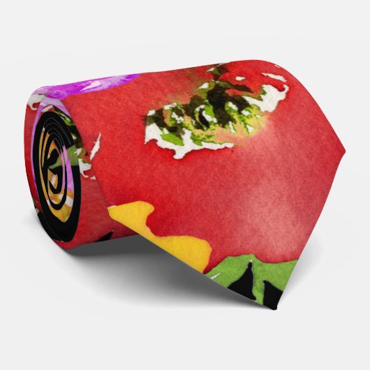 Fiesta farbenfrohe Hochzeitsgrotte Krawatte (Gerollt)