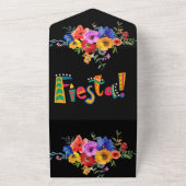 Fiesta farbenfroher Polterabend All In One Einladung (Außenbereich)