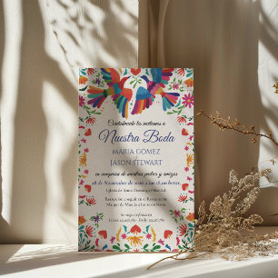 Fiesta Farbige Blumen Hochzeit Spanische Hochzeit Einladung