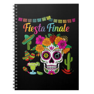 "Fiesta Finale" Farbenfrohe Zuckerhut Bachelorette Notizblock