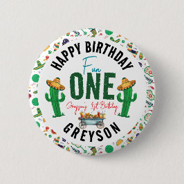 Fiesta First | 1. Geburtstag Party Button
