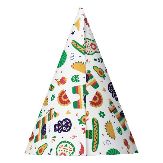 Fiesta First | 1. Geburtstag Party Partyhütchen (Rückseite)