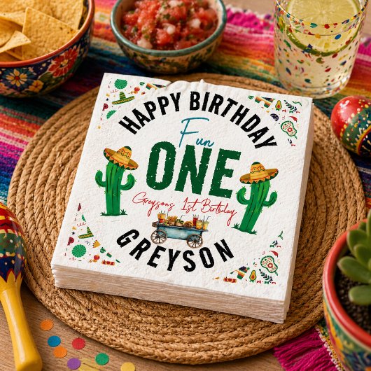 Fiesta First | 1. Geburtstag Party Serviette