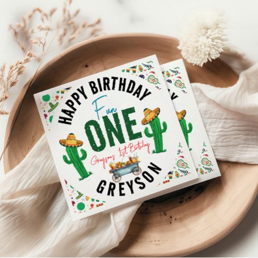 Fiesta First | 1. Geburtstag Party Serviette