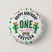 Fiesta First | 1. Geburtstagsfeier Button (Vorderseite)