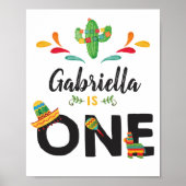 Fiesta First Birthday Sign Poster (Vorne)