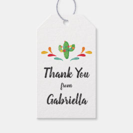 Fiesta First Birthday Vielen Dank für Ihre Unterst Geschenkanhänger