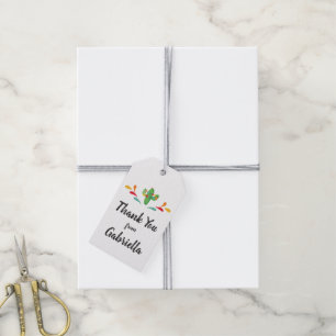 Fiesta First Birthday Vielen Dank für Ihre Unterst Geschenkanhänger