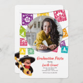 Fiesta Flags Foto Einladung (Vorne/Hinten)