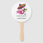 Fiesta Flamingo Bachelorette Wochenende Itinerary Fächer (Vorderseite)