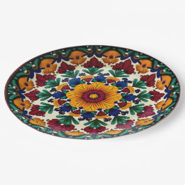 💀 🎉 Fiesta Floraframe Día de los Muertos Pappteller