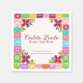 Fiesta Floral Cielito Lindo Baby Shower Napkins Serviette (Vorderseite)
