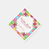 Fiesta Floral Cielito Lindo Baby Shower Napkins Serviette (Ecke)