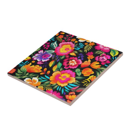 Fiesta Floral Extravaganza Fliese (Seite)