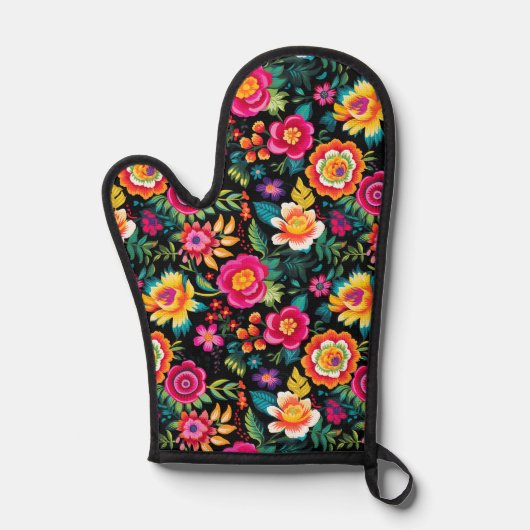 Fiesta Floral Extravaganza Ofenhandschuh (Vorderseite)