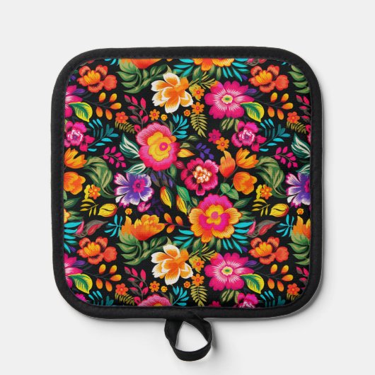 Fiesta Floral Extravaganza Topflappen (Vorderseite)