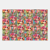 Fiesta Floral Geschenkpapier Set (Vorderseite)