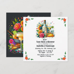 Fiesta Floral Let's Taco "über eine Dusche für ein Einladung