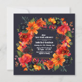 Fiesta Floral Let's Taco "über eine Dusche für ein Einladung (Vorderseite)