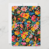 Fiesta Floral Probe Dinner Einladung (Rückseite)