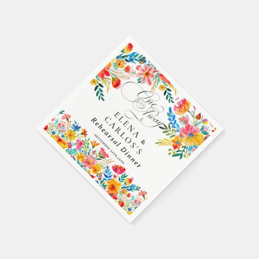 Fiesta Floral Probe Dinner Serviette (Ecke)