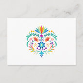 Fiesta Floral Wedding QR Details Begleitkarte (Rückseite)