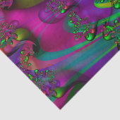 Fiesta Fraktal Farbenfrohe Lebensfreude Seidenpapier (Ausschnitt)