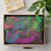 Fiesta Fraktal Farbenfrohe Lebensfreude Seidenpapier (Geschenk)